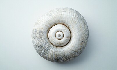 Close-up of a Spiral Seashell: A Study in Natural Geometry