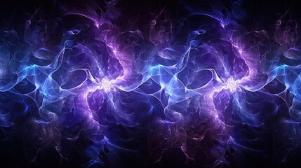 Fototapeta premium _abstract_digital_art_dark_blue_and_purple