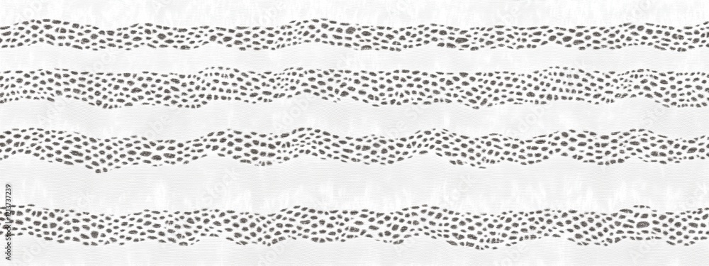 Poster abstract wavy lines with speckled texture seamless pattern design gray and white background
