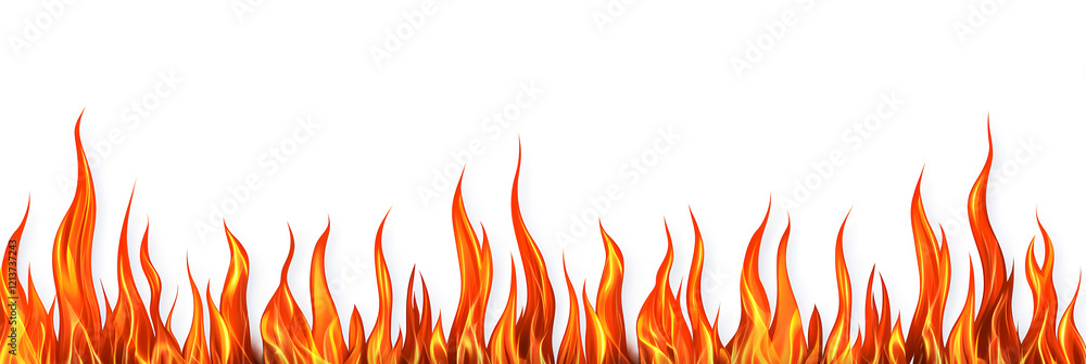 Aufkleber dynamic flames dancing in open space abstract graphic representation vivid color palette conceptual 