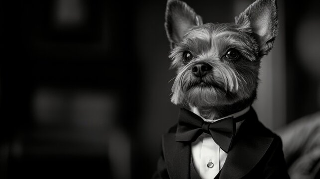 Dog in Tuxedo