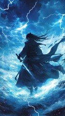 Warrior Fights Stormy Seas