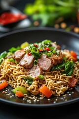 Noodles with Meat and Vegetables