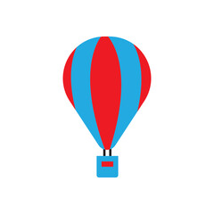 Fototapeta premium Air balloon icon illustration flat