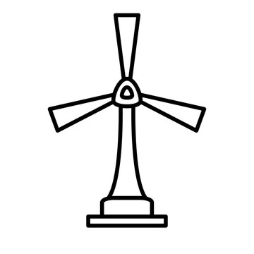 recommend clip art: wind turbine outline icon
