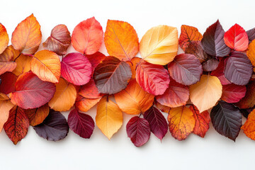 Vibrant autumn leaves in shades of red, orange, and yellow create stunning display, showcasing beauty of fall foliage