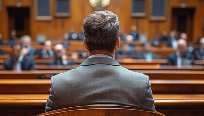 Man testifying before committee in government hearing chamber