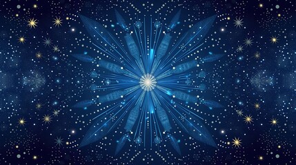 _Blue_gradient_background_with_a_star_pattern_vector
