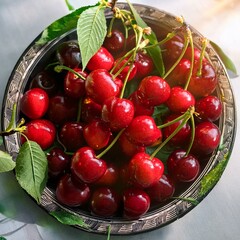さくらんぼは春の果物で夏は暑く梅雨の時は雨が少なく風も強くないなどさくらんぼが育つのに適した気候であることから山形県内に多く栽培されるようになった