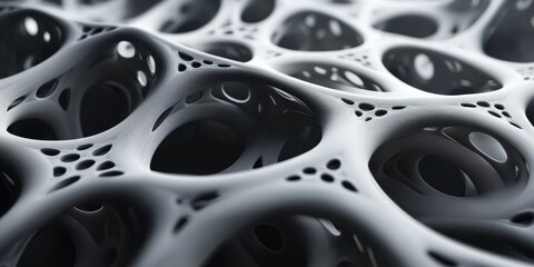 Abstract 3d render, minimalist geometric design, Generative AI