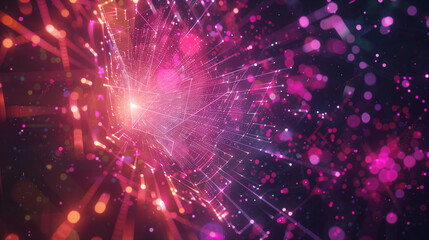 Naklejka premium Smart digital city with globalization abstract graphic showing connection network . Concept of future 5G smart wireless digital city and social media networking systems