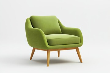 High Resolution Picture of Isometric Armchair 3D Rendering
