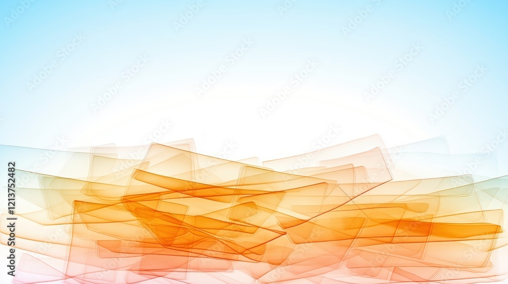 Poster colorful abstract background with layers