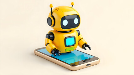 Fototapeta premium 3D Chatbot 