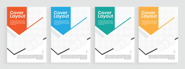 annual report cover template, book cover, leaflet cover presentation, vector template design for brochure, and flyer.