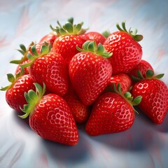 イチゴは春の果物で鮮やかな赤い色と甘酸っぱい味が特徴