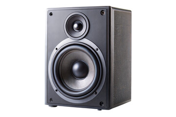 Obraz premium Black Speaker on Black Background