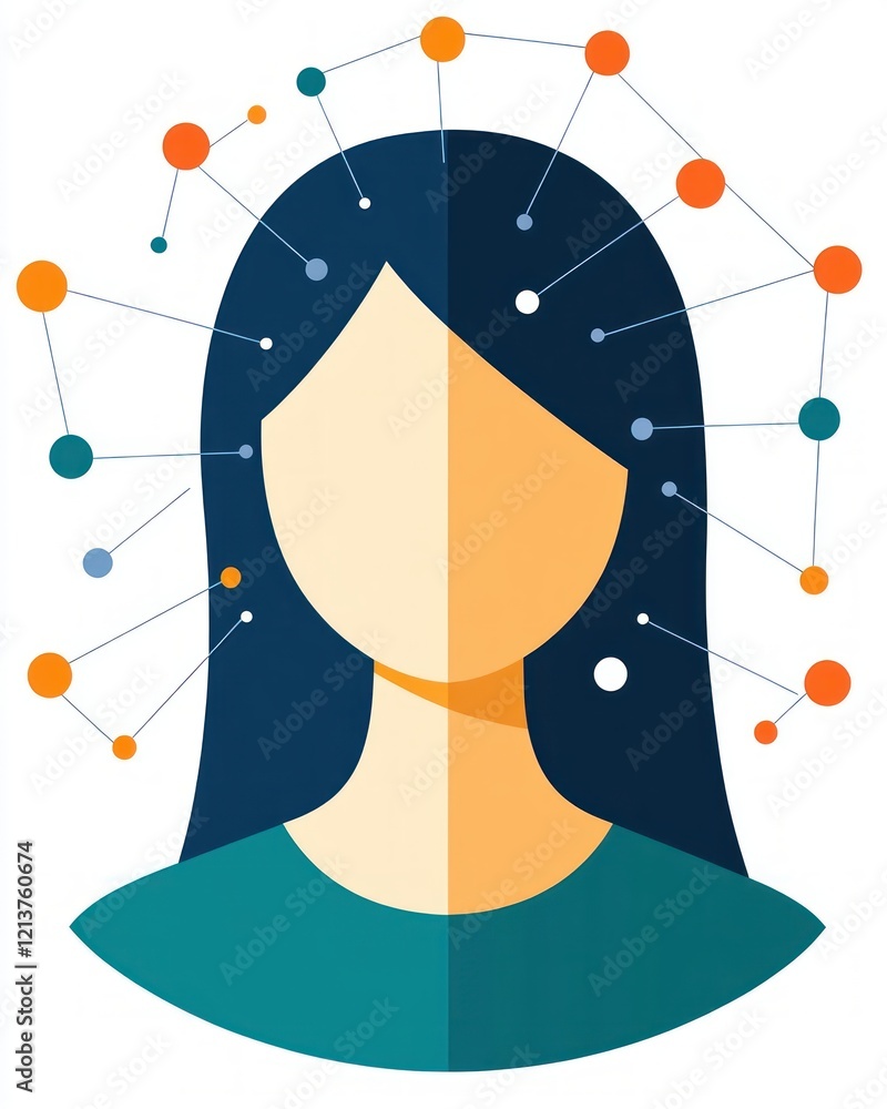 Aufkleber Understanding Neural Connections in the Brain