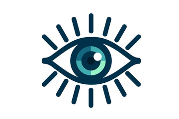 eye icon eye symbol eye logo flat vector
