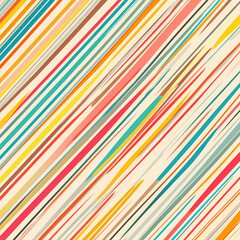 Colorful diagonal lines create vibrant seamless pattern for design