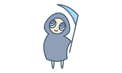 angel of death and scythe, Halloween related icon