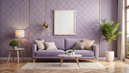 Frame mockup,Living room wall poster mockup