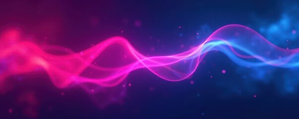 Blurred dark pink-blue gradient, neon flow, grainy texture , wallpaper, fantasy