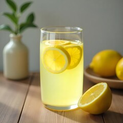 Fototapeta premium lemon juice and lemons