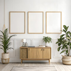 Frame mockup,Living room wall poster mockup