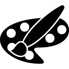 Simple vector icon watercolor paint