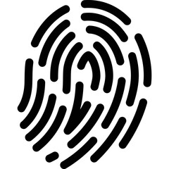 Simple vector icon fingerprint