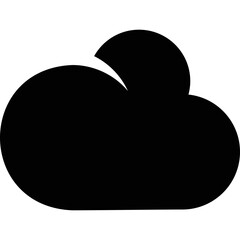 Simple vector icon cloud