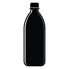 bottle of water silhouette vector art
