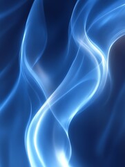 Abstract blue glowing wave.