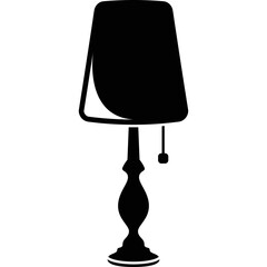 Obraz premium Simple vector icon table lamp