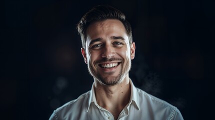 Obraz premium Portrait of a smiling man
