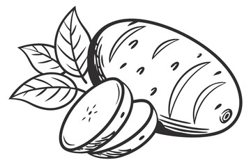 illustration of a fruit and vegetables