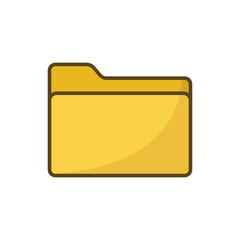 document folder icon vector design template simple and clean