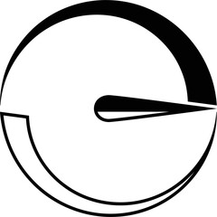 Simple vector icon speedometer