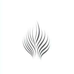 Obraz premium Abstract gray curved lines on a white background for graphic design, arts, or as a visual concept