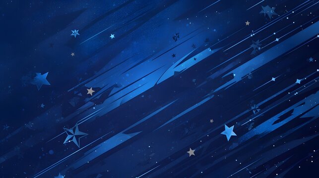 Dark blue background with stars and stripes, suitable for events with a patriotic theme