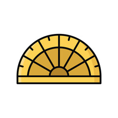 protractor icon vector design template simple and clean