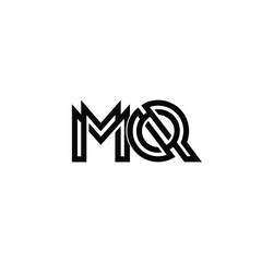MQ monogram logo design letter text name symbol monochrome logotype alphabet character simple logo