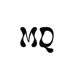 MQ monogram logo design letter text name symbol monochrome logotype alphabet character simple logo