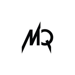 MQ monogram logo design letter text name symbol monochrome logotype alphabet character simple logo