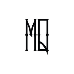 MQ monogram logo design letter text name symbol monochrome logotype alphabet character simple logo