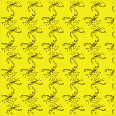 seamless pattern with coins