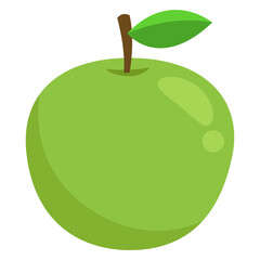 Illustration of a Green Apple
