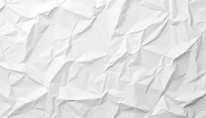 Obraz premium Close-up of crumpled white paper texture.