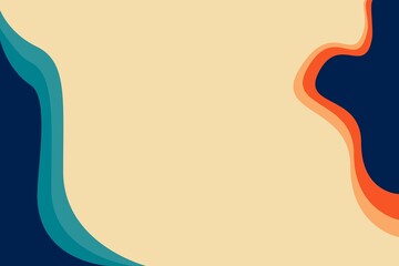 Abstract Organic Shapes - Bold Retro Color Palette